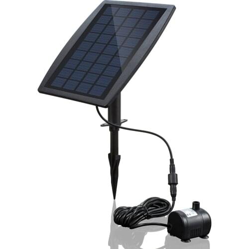 Solar Power Panel Landscape Pool Garden Fountains Pluggable Solar Power Decorative Fountain 9V 2.5W Water Pump