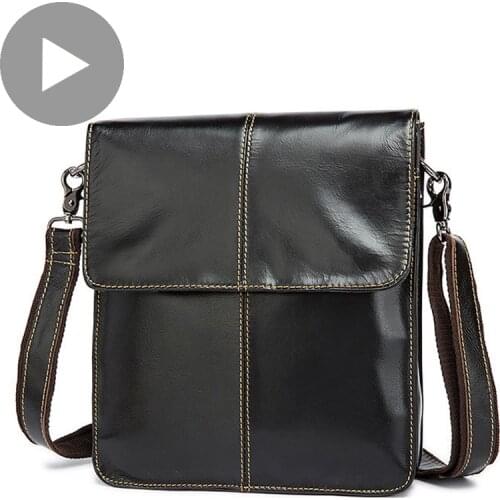 Westal Small Shoulder Messenger Women Men Bag Genuine Leather Briefcase Office Business Work For Handbag Male Female Portafolio