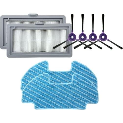 Vacuum Cleaner Side Brush hepa Filter Mop Cloth for Midea i5 Robot Vacuum Cleaner Parts Brushes Filter Cloth Replacement Kit