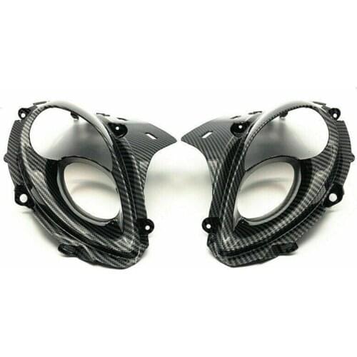 Carbon fiber paint Upper Front Nose Headlight Scoop Cover Fit For Hayabusa GSX1300R 2008-2020