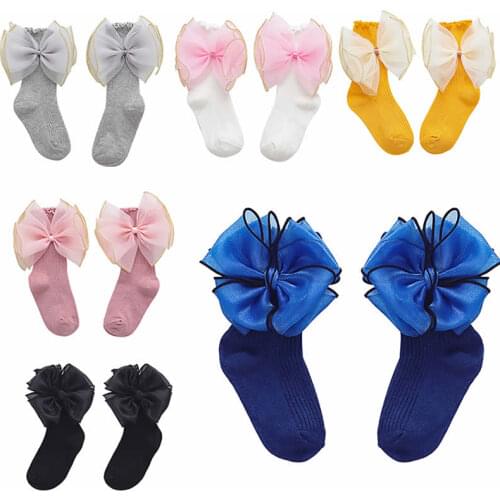 Age season their baby princess socks organza butterfly agaric edge in cuhk children cotton socks