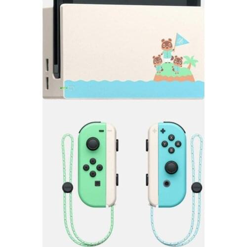 Animal Crossing Charging Dock Joy-con Joystick Wrist Straps for Nintend Switch TV Dock Stand Station NS Switch Joycon Controller