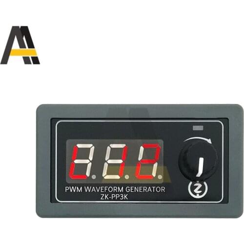 ZK-PP3K PWM Pulse Generator LED Lighting Motor Speed Control Dimming Controller Slow Start Slow Stop Digital Display