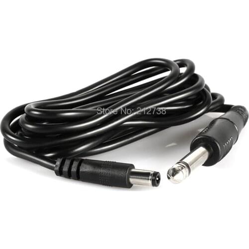 1.8m Steel Gel RCA Cable Silica Tattoo Clip Cord For Tattoo Machine Gun Power Supply 1pc Black Color 5.5*3.5mm Free Shipping