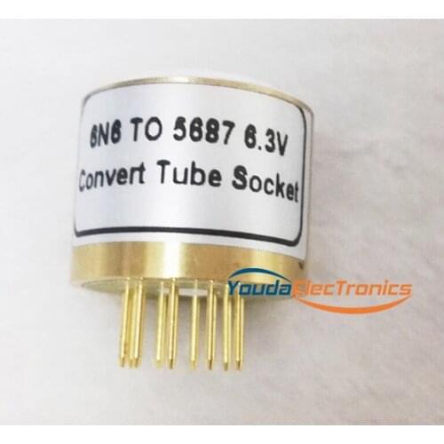 1PC 6N6 TO 5687 6.3V Vacuum Tube socket Convert Adapter for TUBE AMP DIY