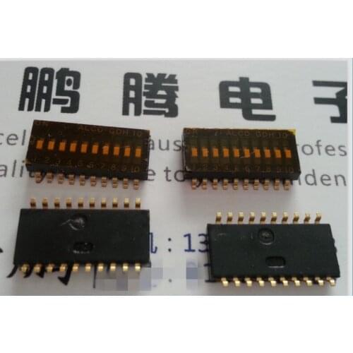 1PCS Imported Japanese ALCO patch 1.27mm pitch DIP switch 10-bit code 10P GDH10STR04