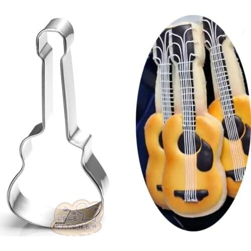 1pcs Music Violin Cookie Cutter Moldes Metal patisserie reposteria Biscuit Pastry Macaron Biscuit Fondant Sugarcraft Cake Decor