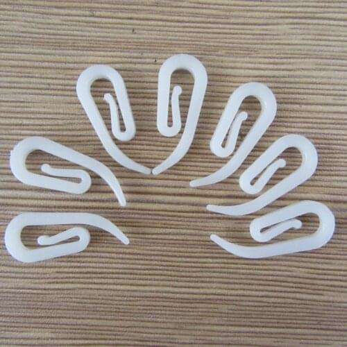 100PCS Curtain Pleat Hooks White Plastic shape Window Curtain Hanging Accessories Home Decor