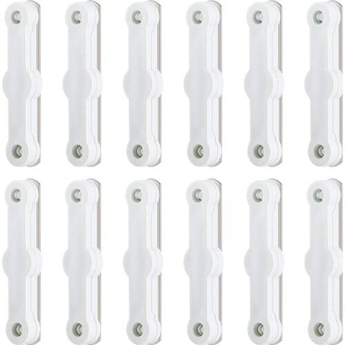 12Pcs Magnetic Strip Magnets Self-Adhesive Magnetic Strip Set For DIY Fly Nets, Curtains, Door Curtains