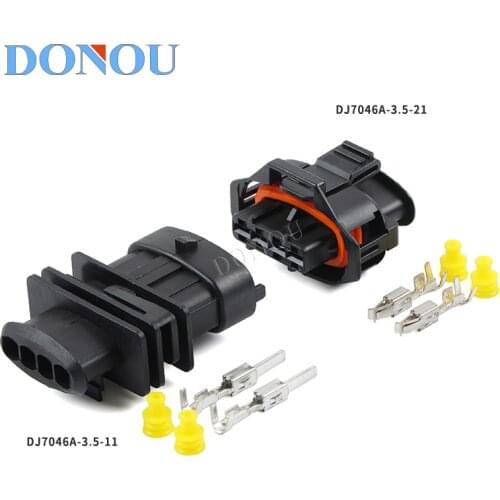 1ser 4Pin Waterproof connector oxygen sensor male and female plug spray rail connector for Chery with terminal DJ7046A-3.5-11/21
