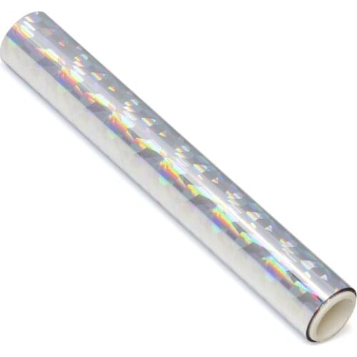 3M x 1 Roll Sliver Diamond Color Hot Foil Paper Heat Activated Glimmer Holographic Transfer Sheets Hot Stamping Paper