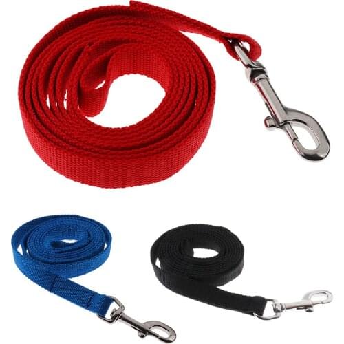 6.56ft Equestrian Horse Lead Rope Cotton Webbing Rein with Bolt Snap Clip Lightweight Equipment for Horse Riding Red/Blue/Black