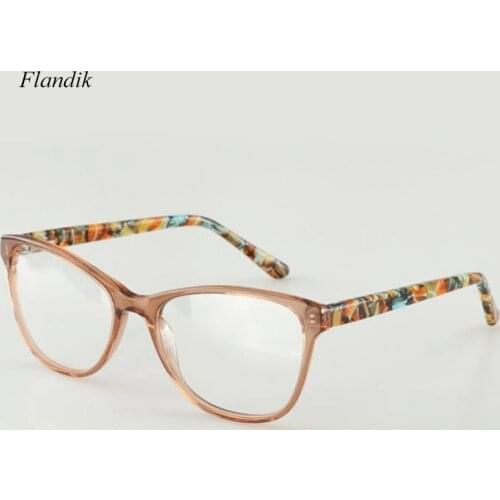 Acetate Optical Glasses Frame Women Cat Eye Prescription Myopia Presbyopia Eyeglasses Women Nerd Tortoise Spectacles Eyewear