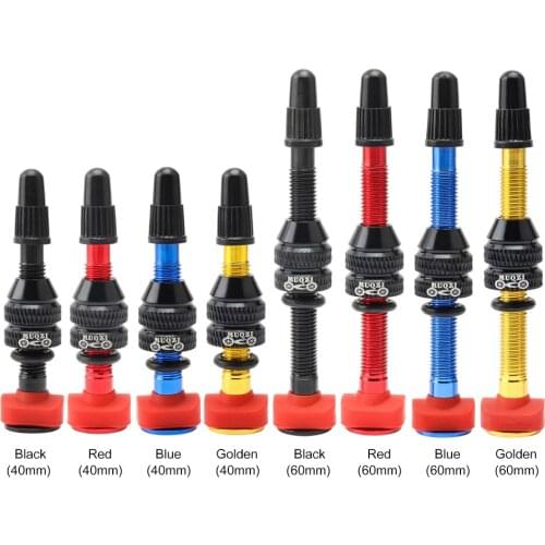 MUQZI Bike 40mm 60mm Tubeless Tire F/V Presta Valve MTB Road Bicycle Tubeless Rim CNC Alloy Nipple Brass Core Valve Tool