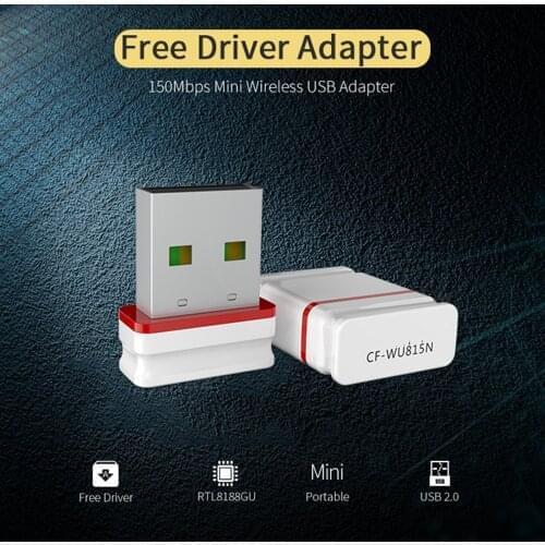 Free Driver 802.11b/g/n Wireless WiFi Receive 2dBi Wifi Antenna 150Mbps Lan Wireless Network Card USB WiFi Receiver Adaptador