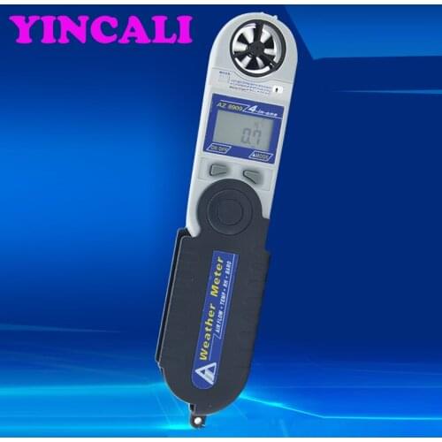 Fast Shipping Pressure Air Flow Anemometer Wind Speed Meter AZ8909 Handheld Weather Meter Temperature Dew Point Humidity Tester