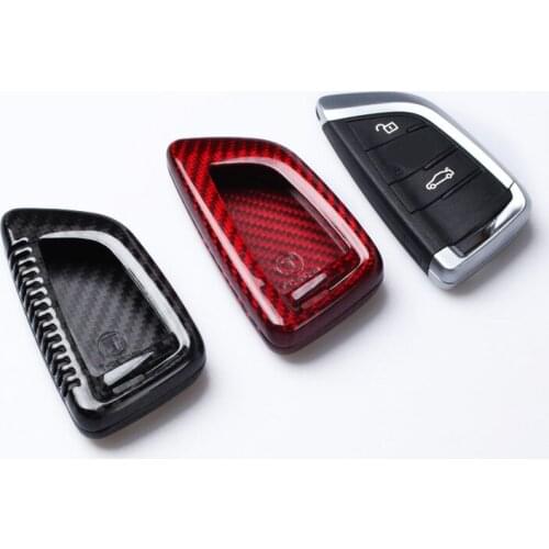 Carbon Fiber Key Case Cover For BMW X6 X5 X1 X5M X6M MPV 218i F86 F85 F48 F46 F45 F16 F15 Key Shell Styling