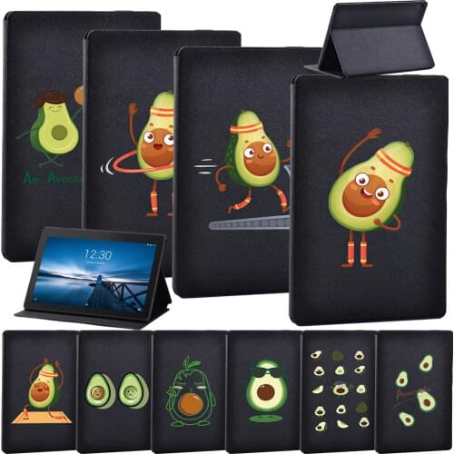 Case for Lenovo Tab E10 10.1" Print Flip Cover for Tab M10 10.1"/Tab M10 FHD Plus 10.3" TB-X606F PU Leather Tablet Case