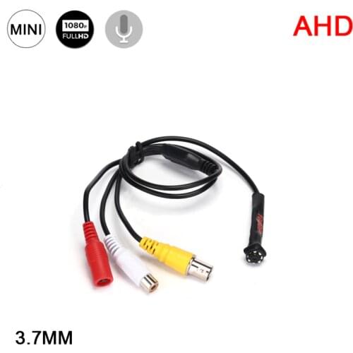 Black 1080 2mp CMOS 2.8mm 3.7mm lens Indoor Audio AHD Mini CCTV Surveillance Camera