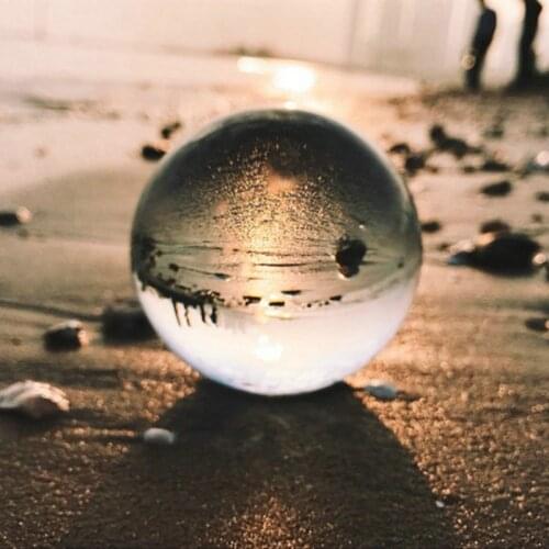 Pure crystal ball magic glass orb sphere photography auxiliary decorative ball crystal craft gift home decor