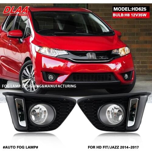 DLAA For FIT/JAZZ 2014 2015 2016 Front Fog Lights Car Styling Spot Light Fog Lamps With Switch - 1 Pair