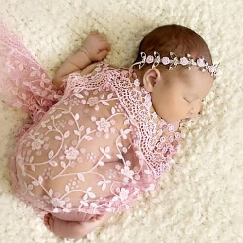 Newborn Baby Lace Wrap Cloth Photography Prop Multicolor Embroider Infants Photo Studio Props Cloth Home Desktop Decor
