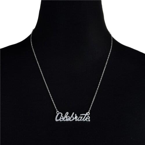 Europe/US fashion celebrate Letter pendant lovely English word necklace gift for mom/girlfriend party jewelry
