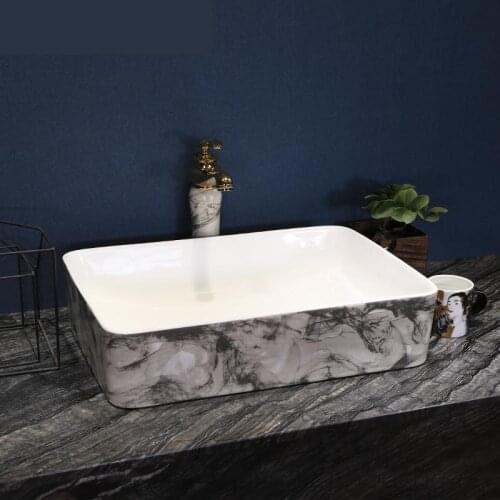 Jingdezhen ceramic art counter basin wash basin basin lavabo sinks hand wash sink oval ceramic wash basin Bathroom sink