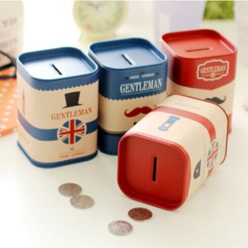 Creative Cartoon Gentleman Piggy Bank Large Childrens Toy Gift Home Decoration Money Box Savings Box Coin Banknote Piggy Bank