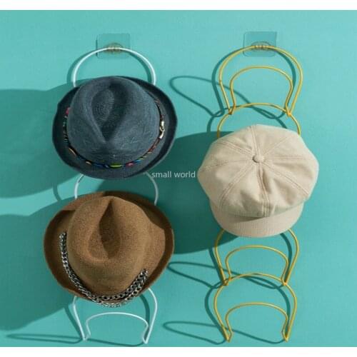 Multifunctional Hat Rack Household Coat Hook Wall Hanging Hat Storage Artifact Door Bag Foldable Bedroom Wardrobe Storage Rack