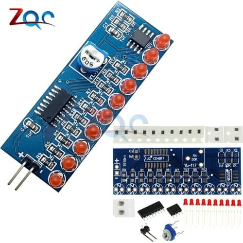 Smart Electronics Kits NE555+CD4017 Light Water Flowing Light LED Module DIY Kit