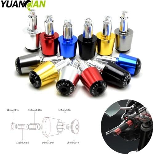 Motorcycle CNC 7/8'' Handle Bar End Handlebar Grips Cap for Ducati 848 / EVO 2007 - 2013 Wing Scrambler 2015916 916SPS 94-98