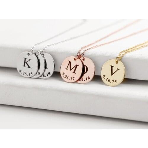 Charms for Jewelry Personalized Necklace Stainless Steel Jewelr Making Customized Nameplate Necklace Choker Anniversary Gift