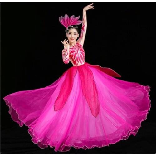 Festival stage performance singer dancer clothes for women new year beautiful flower dance costumes carnival party supplies