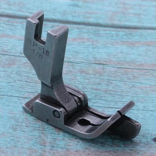 Industrial Sewing Machine Steel Hinged Presser Foot Sp-18 with Right Guide Universal