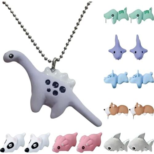 1 Pair Zinc Alloy Cartoon Animal Bite Earrings, Simple Biting Your Ear Animal Stud Jewelry for Teens Girls Women Gifts