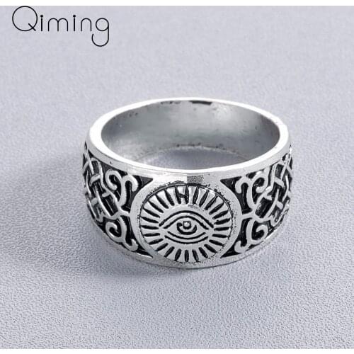 Slavic Evil Eye Egyptian Rings Women Men Fashion Viking Jewelry Norse Male Female Man Ring Bague Gift Dropship