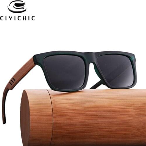 Chic Wood Sunglasses Women Polarized Glasses Men Bamboo Gafas De Sol Mujer Mirror Coating Driving Eyeglass Hipster Oculos XGX101