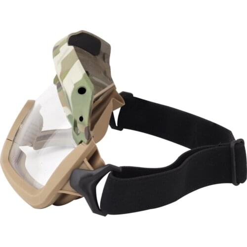 Paintball Tactical Airsoft Goggles For Helmet Safety Clear Glasses Eyes Protection Shooting CS Game Anti-fog Hiking Eyewears