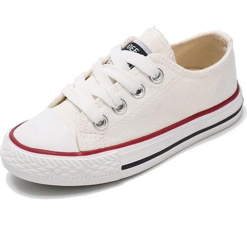 2021 Children Canvas Shoe Baby girl boy Soft Bottom Small White Shoes Casual Walking Shoes for Girl kids fashion off white shoes