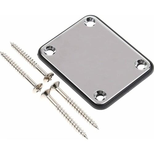 1 set Electric Guitar Neck Plate with Screws for ST TL Guitar Jazz Bass Replacement