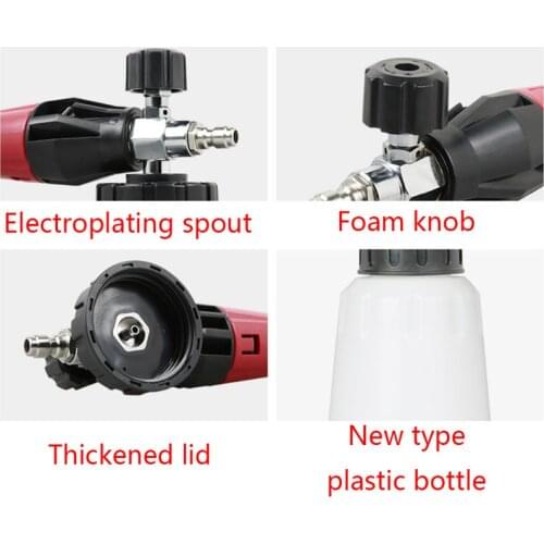 1L High Pressure Snow Foam With 1/4 Quick Release Connector Car Cleaning Washing