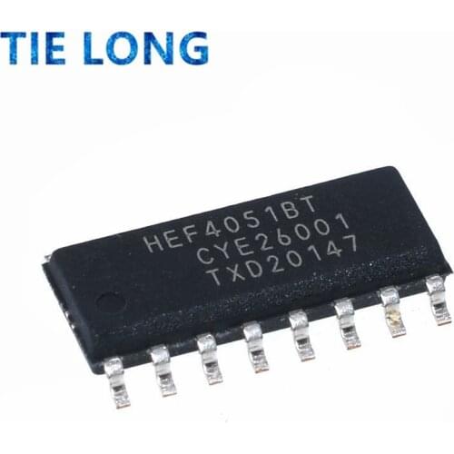 10pcs / lot new original Hef4051bt, 653 8-channel analog multiplexer / demultiplexer