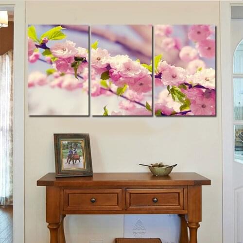 3 Panel Modern Abstract The Winter Plum Blossom Painting On Canvas Wall Art Picture Home Decor For Living Room No Frame