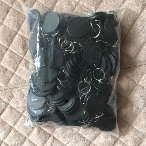 400pcs/lot RFID 13.56 Mhz nfc Tag Token Key Ring IC tags MF 1K S50 compatible part of NFC products