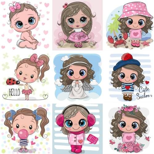 Diamond Painting Full Set Cute Kid Diamond Embroidery Cross Stitch Kit Portrait Diamond Mosaic Full Square Home Art