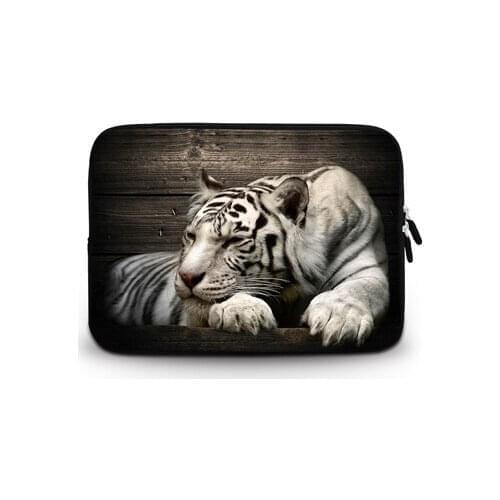 White Tiger 11.6 13.3 15.6 17.3Laptop bag case for hp/lenovo/sony/dell/xiaomi computer sleeve bag for macbook air/pro 13 15 case