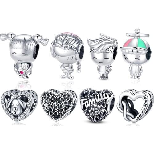 Hot Sale 2020 Spring 100% Real 925 Sterling Silver Boy Girl Train Car Charm fit Women Charm Bracelet DIY Jewelry Making CMC507