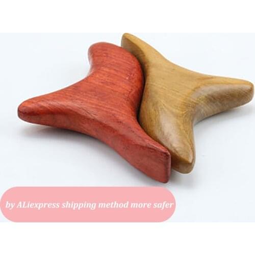 Wooden Body Neck Back Foot Relax Massager Gua Sha Wood Therapy Kit Back Scratcher Reflexology Blood Circulation Massage 14x8x3cm