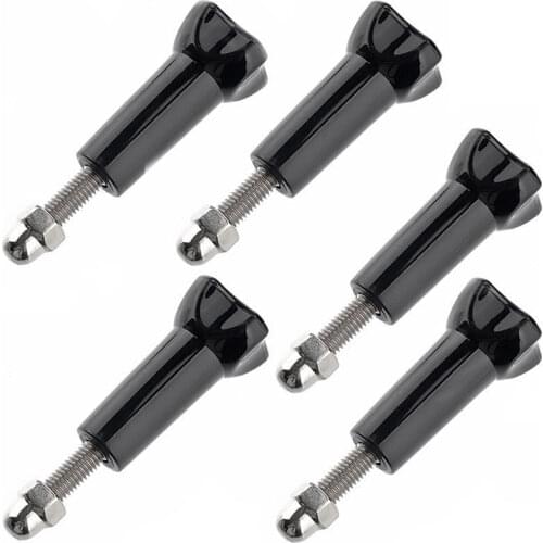 Long Thumbscrews M5 thread screws for GoPro HD Hero 1/2/3/3+/4 (pack of 5)